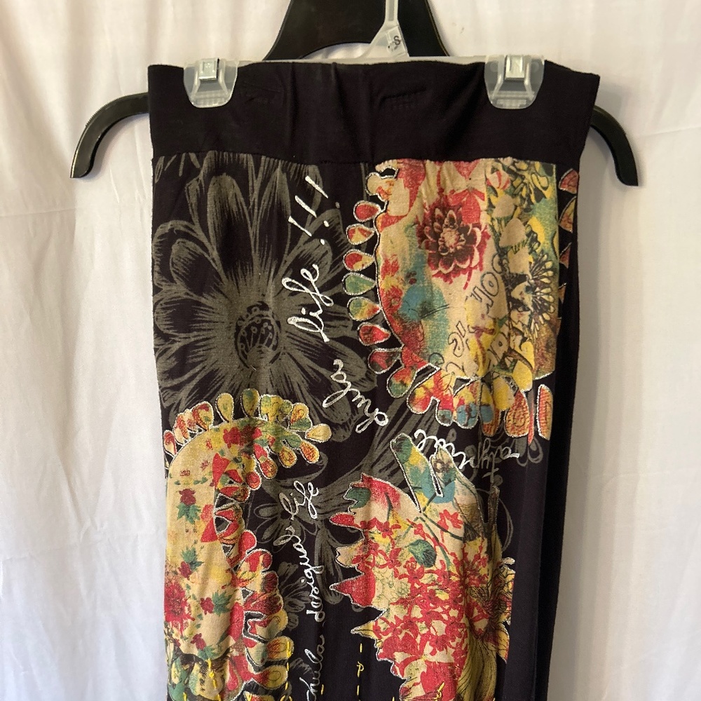 Beaded, embroidered skirt